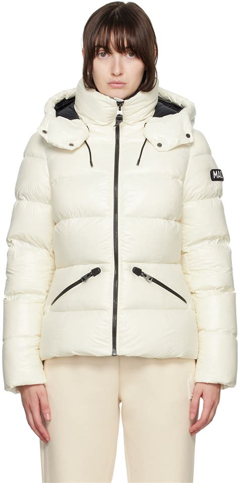 White Madalyn V Down Jacket By Mackage On Sale