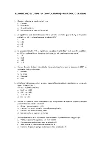 Examen Analitica Primera Convocatoria Pdf