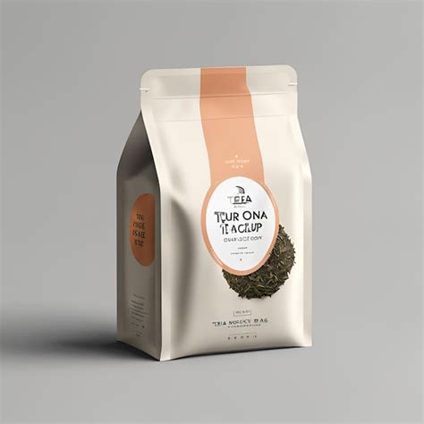 Tea Packaging Mockup Premium Ai Generated Image