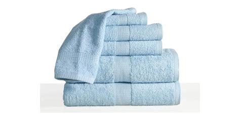 100 Cotton Low Twist 6pc Bath Towel Set