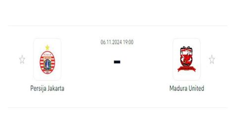 Starting Line Up Susunan Pemain Persija Vs Madura United Lengkap