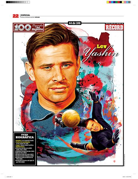 Leyendas Del Deporte Sports Legends On Behance Lev Yashin