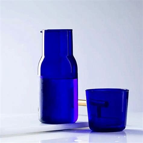 Cobalt Blue Bedside Carafe Carafe Set Bedside Water Carafe Etsy