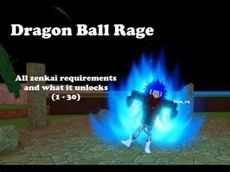 Roblox Dragon Ball Rage All Zenkai Boost Requirements