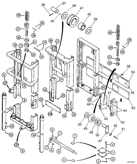 Forklift Mast Parts Diagram