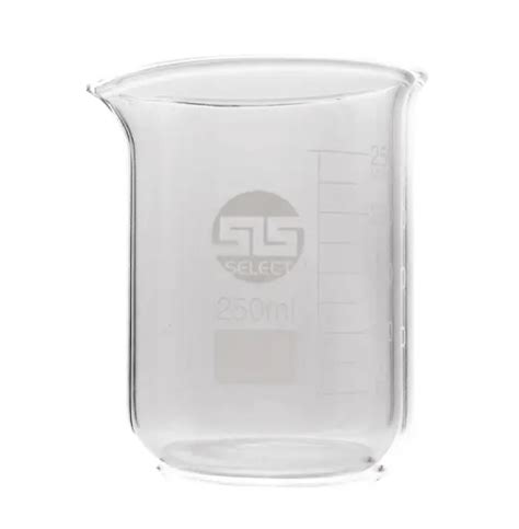 Sls Select Borosilicate Glass Beaker Ml Squat Form