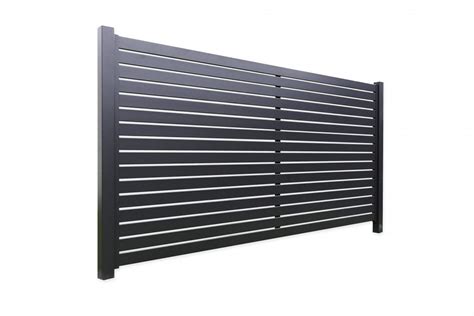 The Horizontal Aluminium Slat Fencing Panel 2400w X 1200h Available