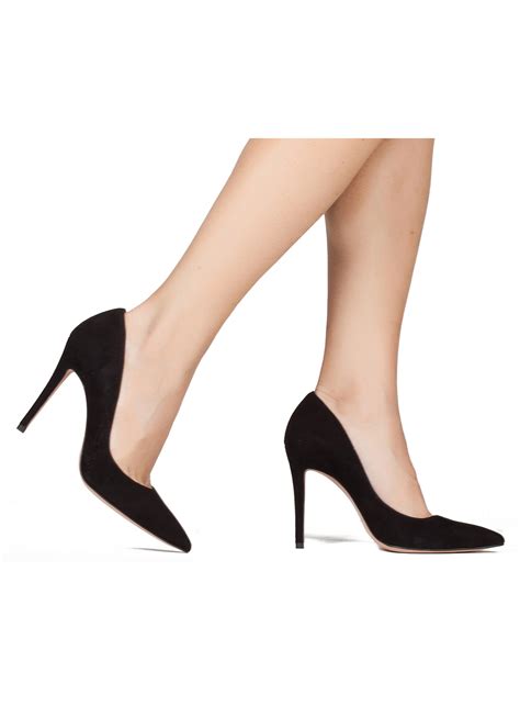 High Heel Pumps In Black Suede Online Shoe Store Pura Lopez Pura Lopez