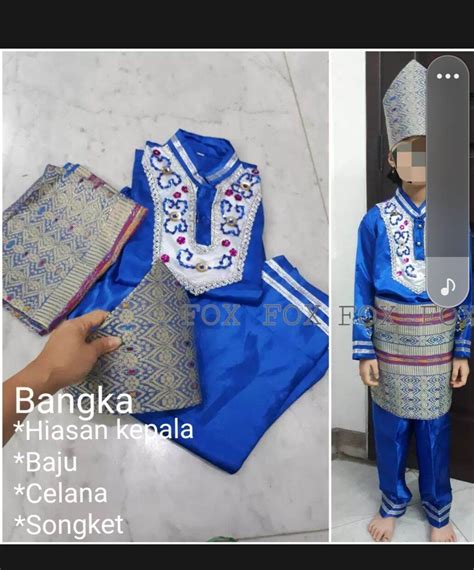 Baju Adat Melayu Bangka belitung anak laki | Lazada Indonesia