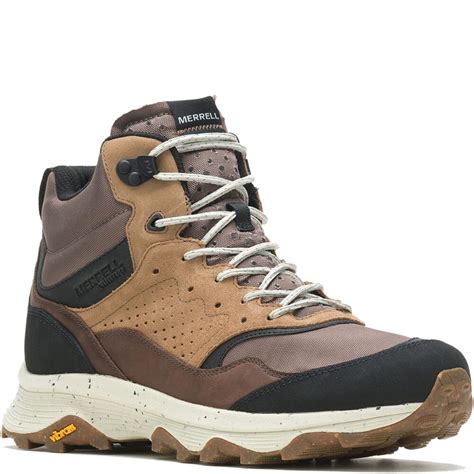 Merrell Mens Speed Solo Mid Wp Hiking Boots Earth Elliottsboots