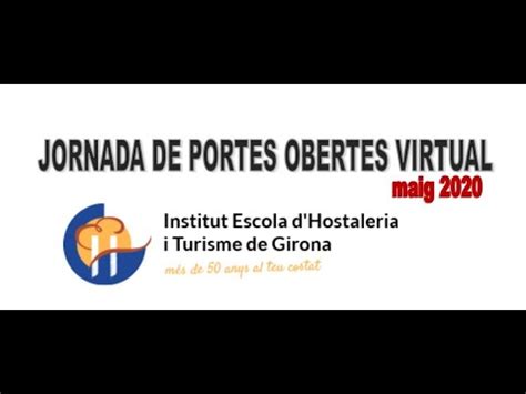 JORNADA PORTES OBERTES VIRTUAL EHTG YouTube