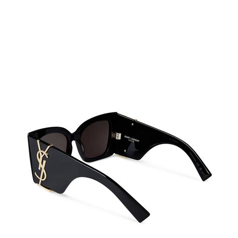 Saint Laurent Sl M Blaze Sunglasses Unisex Black Flannels