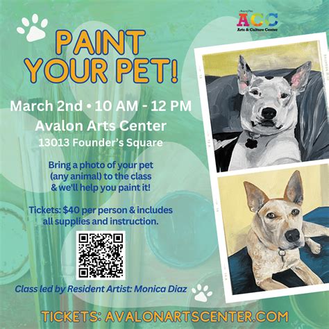 Paint Your Pet Class Avalon Park Arts And Culture Center