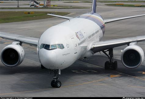 HS TJF Thai Airways Boeing 777 2D7 Photo By Sri Ramani Kugathasan ID