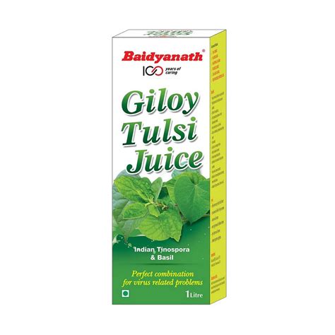 Baidyanath Giloy Tulsi Juice 1 Ltr Richesm Healthcare