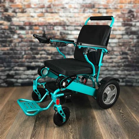 Heavy-Duty FOLD & GO Electric Wheelchair® (Turquoise)