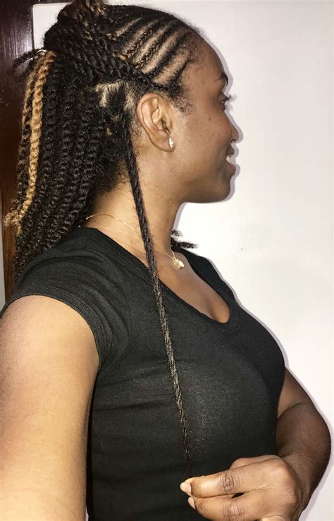 Length Check Two Strand Twists Styled By Yours Truly 😉 Hair Styles Two Strand Twist Styles