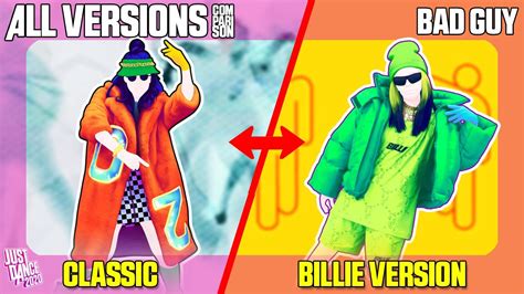 Comparing Bad Guy Classic X Billie Version Just Dance 2020 Youtube