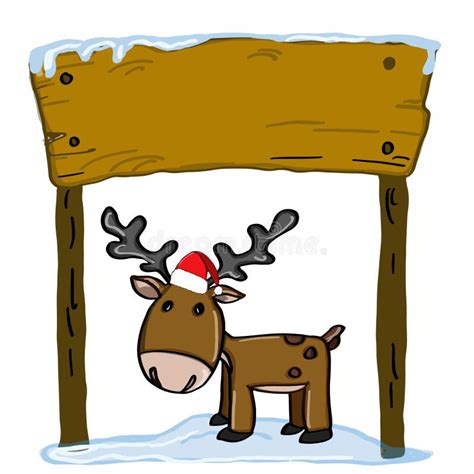 Cute Reindeer Cartoons Coloring Stock Illustration Illustration Of