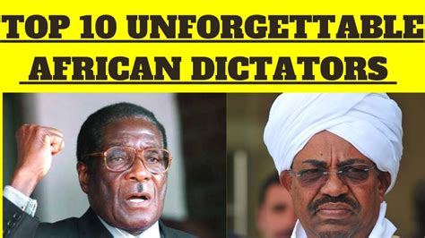 Top African Dictators Of All Time Check Them Out Youtube