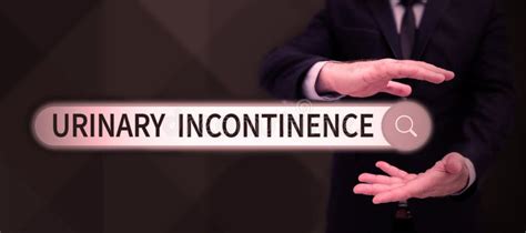 Text Caption Presenting Urinary Incontinence Concept Meaning