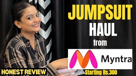 MYNTRA Haul Trendy Summer Jumpsuits Haul Try On Haul Honest Review