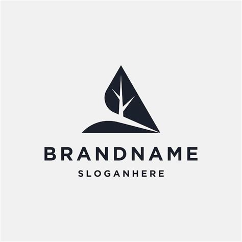 Premium Vector | Triangle tree logo design