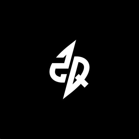 ZQ Monogram Logo Esport Or Gaming Initial Concept Vector 34902528