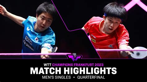 Wang Chuqin Vs Lim Jonghoon MS QF WTT Champions Frankfurt 2023