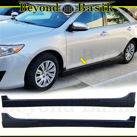 For 2012 2013 2014 Toyota Camry 2pc Add On Side Skirts Body Kit Ebay