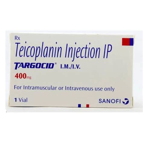 Mg Teicoplanin Injection Ip At Rs Piece Pharmaceutical