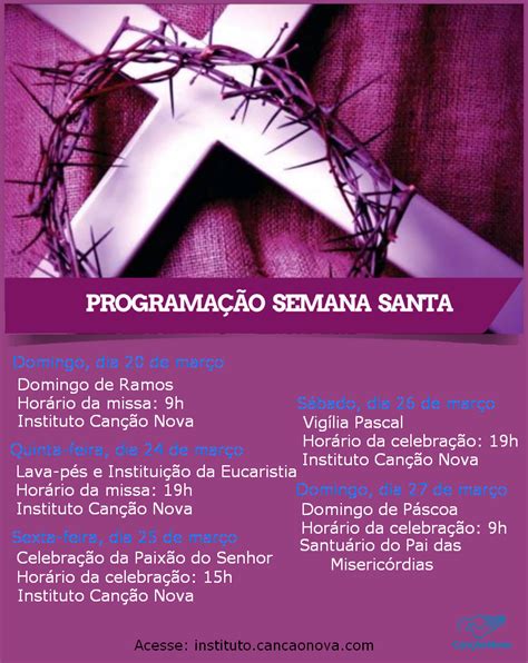 Semana Santa Instituto Can O Nova