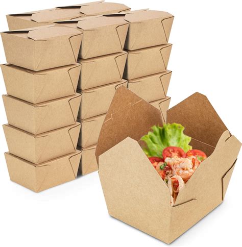 Amazon Muklei Pack Oz Take Out Food Containers Kraft Paper