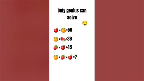 Only Genius Can Solve Shorts Quiz Genius Youtube