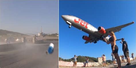 Video Shows Dangerous Jet Blasts And Insane Landings At Skiathos