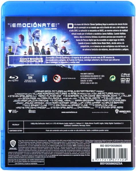 Ready Player One [blu Ray] Blu Ray Tye Sheridan Dvds Bol