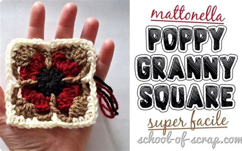 Uncinetto Facile Video Tutorial Poppy Granny Square Mattonella Con Il