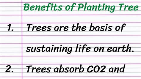 Benefits Of Planting Trees Essay In English 10 Lines Short Essay On