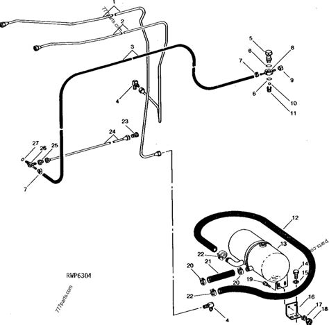 R57300 Hose John Deere Spare Part