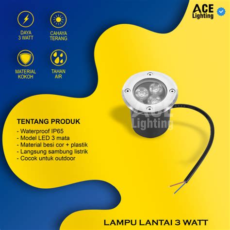 Jual Lampu Lantai Tanam Led Outdoor Watt Lampu Halaman Outdoor Kota