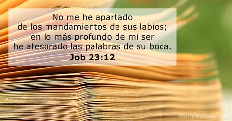 6 de enero de 2023 Versículo de la Biblia del día Job 23 12