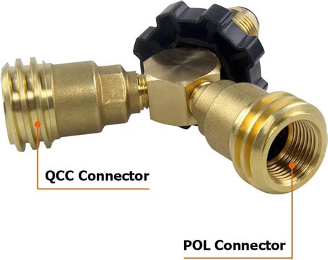 Hooshing Adaptador De Tanque De Propano De Lat N De V As Divisor De