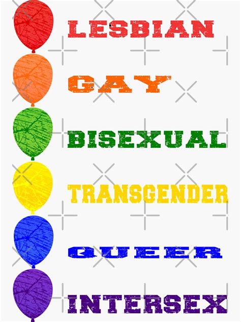 Gay Pride Balloons Sticker For Sale By Astralia Redbubble
