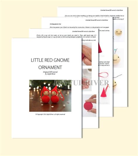 Christmas Elf Ornament PDF Pattern. Gnome DIY Tutorial Sewing - Etsy