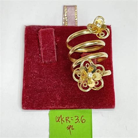 Spiral Ring Saudi Gold On Carousell