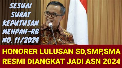 HONORER LULUSAN SD SMP SMA SAH DIANGKAT JADI ASN PPPK SESUAI SURAT