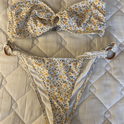 Subtitled Flower Bikini Brand New Never Worn Depop