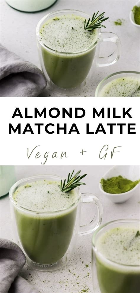 Vegan Almond Milk Matcha Latte With Rosemary Monica Nedeff