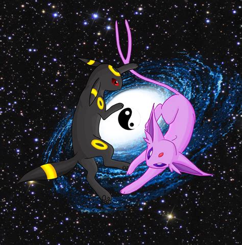 Umbreon And Espeon Yin Yang By Unochara On Deviantart