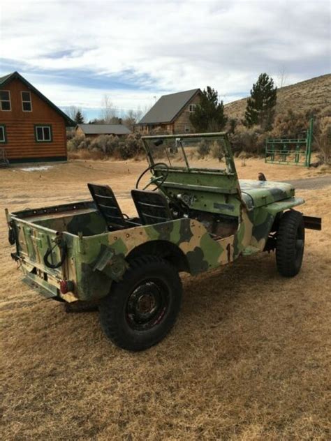 1948 Willys Overland Jeep CJ2A W Original Title Vintage Antique Rare